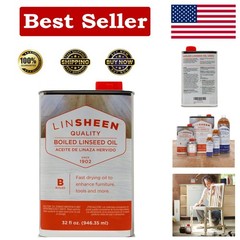 32 Fl Oz Boiled Linseed Oil for Restoring Indoor & Outdoor Wood Surfaces