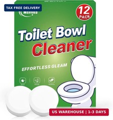 Toilet Bowl Cleaner Tablets with Bleach 12 PACK Powerful Formula to Elimi