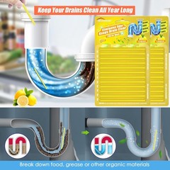 Cylindrical Drain Sticks – 24 Count for Easy Drain Maintenance & Freshness
