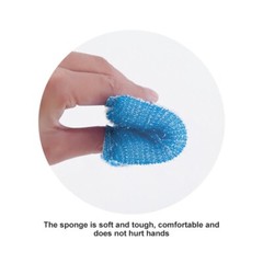4PCS Sponge Scourer Medium Scourer Kitchen Scrubber For Dish Utensuls Tile Clean