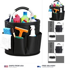 Cleaning Caddy with Handle, Cleaning Products Organiser, Foldable Storage Bas…