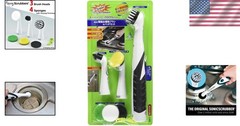 Sonic Scrubber Electric Cleaning Brush – 3 Heads & 4 Pads for Effortless Grim…