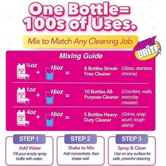 Eco-Friendly All Purpose Cleaner Streak-Free Window Oven Bathroom Glass Spray US