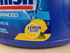3x Finish Dishwasher Detergent Gel Liquid, Lemon Scent, 75oz