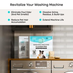 Uproot Clean Washing Machine Cleaner Tablets – 24 Pack for a 12 Month Supply. Fo