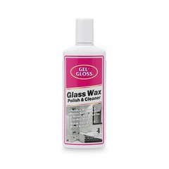 Gel-Gloss No Streak Glass Wax – Removes Water Spots and Hard Water, 8 oz