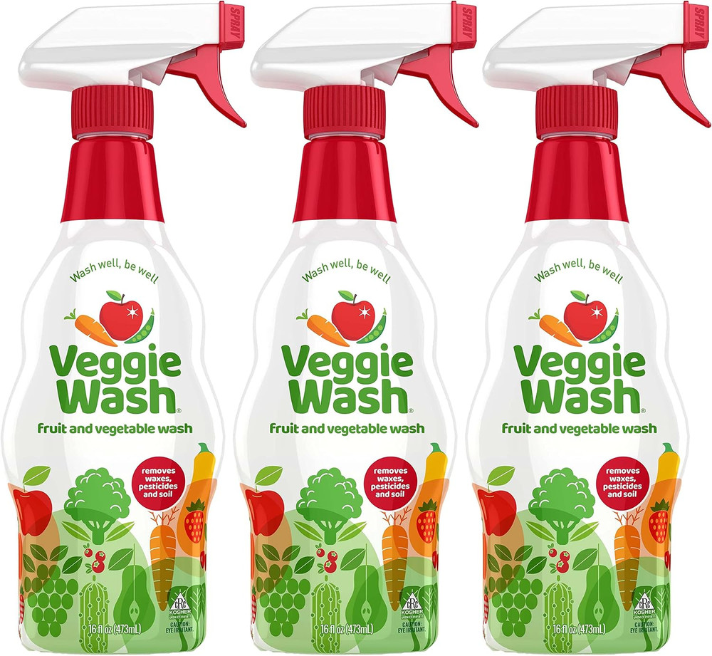 Fruit and Vegetable Wash, Produce Wash and Cleaner, 16-Fluid Ounce, Pack of 3, P