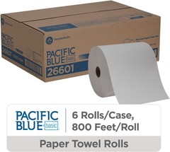 Pacific Blue Basic Recycled Paper Towel Rolls by GP PRO (Georgia-Pacific), Whi