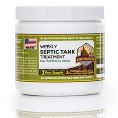 52 Weekly Septic Tank Treatment Fizz Tabs – 1 Year Supply – Natural Bacteria