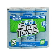 Sellars ToolBox 5448301 3 Pack Disposable Absorbent Shop Towels , 55 Count Roll