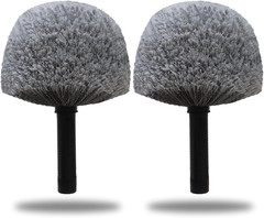 2 Pack Robust Cobweb Duster Head Brush – Superior Twist-On Web Cleaning Tool – S