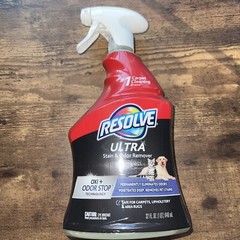 Resolve Ultra Pet Stain & Odor Remover Spray Oxi + Odor Stop Technology 32oz New
