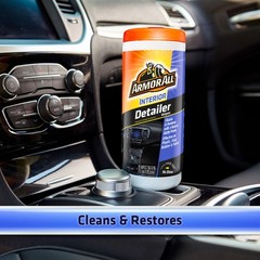 25ct Unscented Auto Interior Detailer Wipes Car Care Wash Supplies