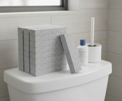 14 Pack Pumice Stone Toilet Bowl Cleaner, Gray Rectangular, 5.9″ x 1.4″ x 0.98″