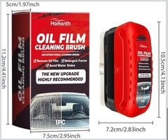 Homonth Automotive Oil Film Cleaning Remover Brush Glass Windshield Cleaner Tool