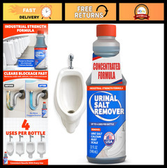 Commercial Urinal Salt Remover – Odor Neutralizing Cleaner for Calcium & Scale –