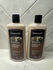 (2) 12 Oz Bottles Thomasville Wood Care KITCHEN CABINET CREAM Cleans Shines