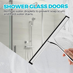 12-Inch All-Purpose Shower Squeegee for Shower Doors, Tile Shower Walls, Bathroo