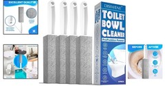 Pumice Cleaning Stone with Handle for Toilet and Bathtub Stains Pack of 4