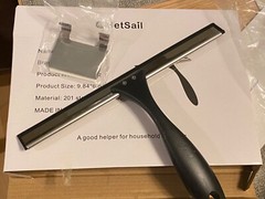 SetSail Shower Squeegee for Glass Door Stainless Steel Window Squeegee All-Purpo