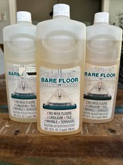 Vintage 1989 Original Bissell Bare Floor Cleaning Formula 3 – 32 Oz Bottles NOS