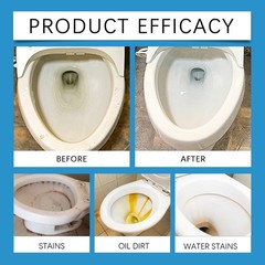 1-5x Splash Foam Toilet Bowl Stains Cleaner Powder 100g Remove Odor Stains Fresh