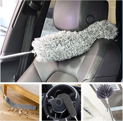 Microfiber Feather Duster 5-In-1 Kit, Dusters for Cleaning, Duster with Exten…