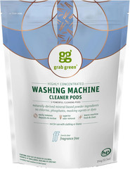 Grab Green Natural Washing Machine Cleaner Pods 5 Count Unscented Tablets