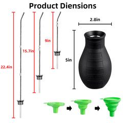 Diatomaceous Earth Duster Garden Powder Applicator Detachable Fold Bulb Sprayer