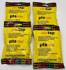 TSP powder in Convenient use package 4 packs each makes 2 gal of HD cleaner
