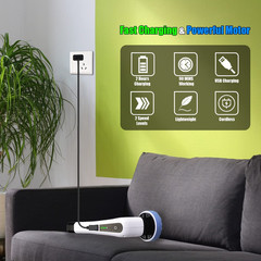 Electric Spin Scrubber, Shower Cleaning Brush with 8 Replaceable Drill Brush He