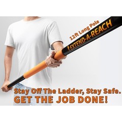 20 Foot Exterior House Cleaning Brush Set 4-12 ft Extension Pole // Vinyl Siding