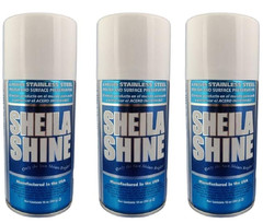 Sheila Shine 10 Oz. Low VOC Stainless Steel Cleaner, Polish & Surface-3 PK