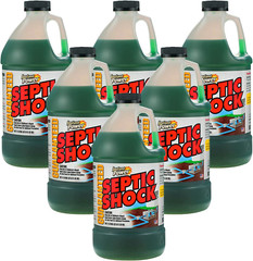 Septic Shock Power – 67.6 Oz Drain Cleaner & Septic Tank Treatment 6 Pack