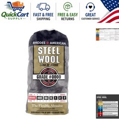 Super Fine Grade Steel Wool Pads – 12 Pack for Detailed Woodworking & Finishing