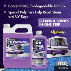 RV Wash & Wax Concentrated Cleaner with UV Protection, 16 Fl Oz