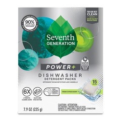 Power Plus Dishwasher Packs 15 Count Biodegradable Grease Fighting Citrus Pods