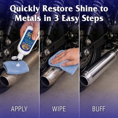 Metal Polish Liquid, Multipurpose Cleaner, Tarnish Remover, 8 oz