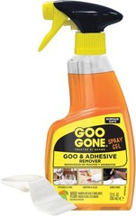 Spray Adhesive Remover Gel 12 Oz W/ Scraper Removes Glue Stickers Tape Residue