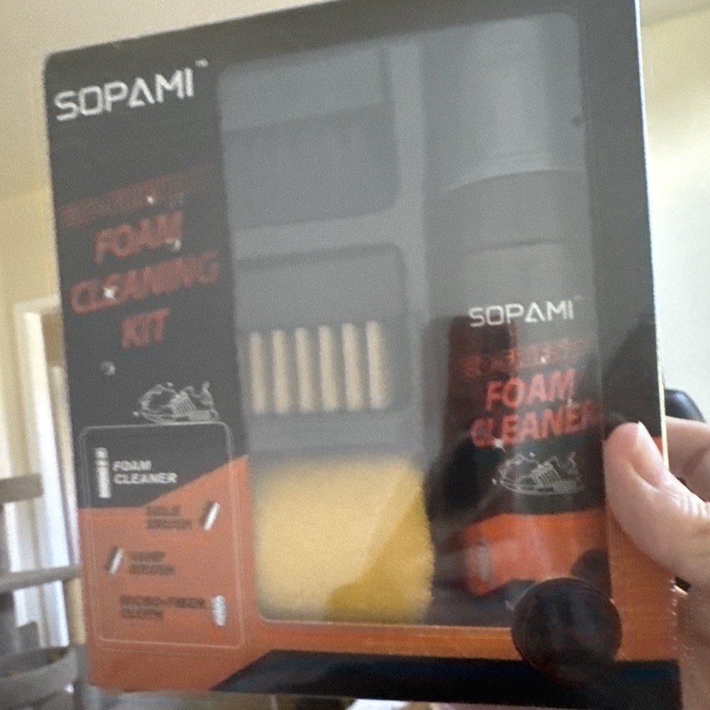Sopami Eco-Friendly Foam Cleaning Kit new in box sealed shoe cleaning.