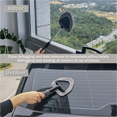 Extendable Car Window Glass Wiper Cleaner Brush Windshield Cleaning Tool Kit