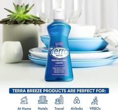 Case of 64 Terra Breeze Dishwashing Liquid, Mini/Travel Size 3.5oz, New S2