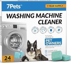 Washing Machine Cleaner Tablets | 24 Count 1-Year Supply | Formulated for Pet…