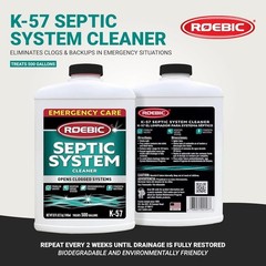 32 Oz Unscented Septic Cleaner – Safe & Fast Action for 500 Gallon Systems