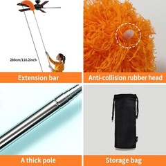 7-Piece Telescoping Microfiber Duster Set – Efficient Cleaning for High Spaces