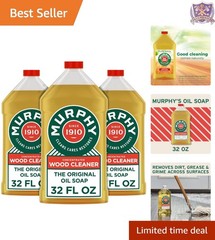 Wood Floor Cleaner Concentrated Oil Soap 3 Pack No Rinse Biodegradable
