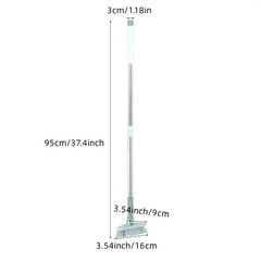 Triangle Floor Brush for Cleaning Bathtub and Floor Gaps, Long Handle Detachable