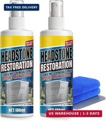 Headstone Restoration & Cleaning Spray,Tombstone & Monument Cleaning Spray,for G