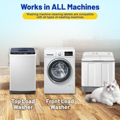 Washing Machine Cleaner -15 Pack, Formulated for Pet Owners | Compatible with…
