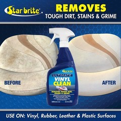 STAR BRITE Ultimate Vinyl Clean Spray – Multi-Surface Cleaner for Auto, RV, Home